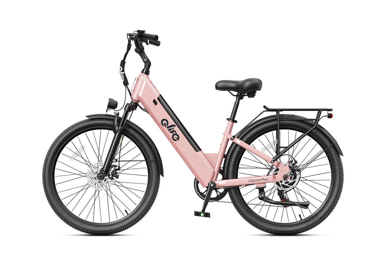 Cityone Plus Step-Thru Electric Commuter Bike, Standard, Pink 6