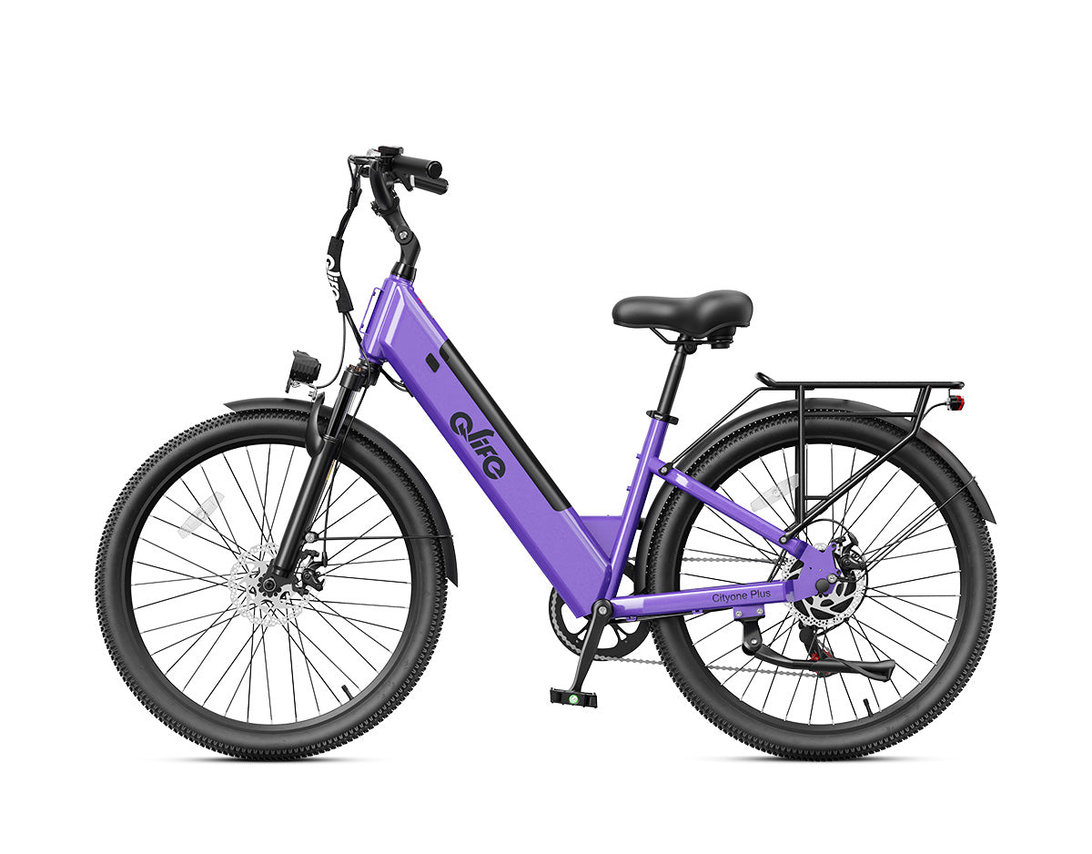 Cityone Plus Step-Thru Electric Commuter Bike, Standard, Purple