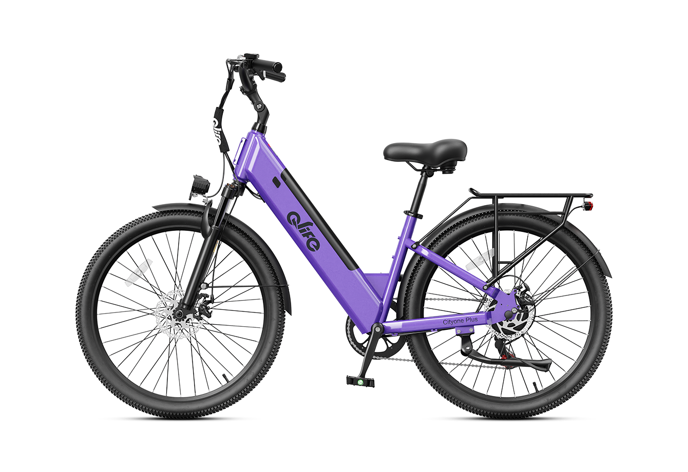 Cityone Plus Step-Thru Electric Commuter Bike, Standard, Purple 6