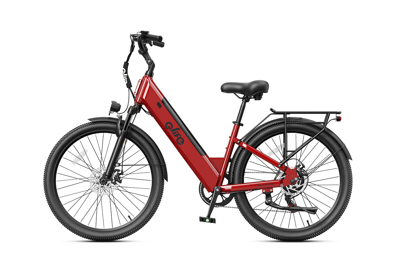 Cityone Plus Step-Thru Electric Commuter Bike, Standard, Red 6