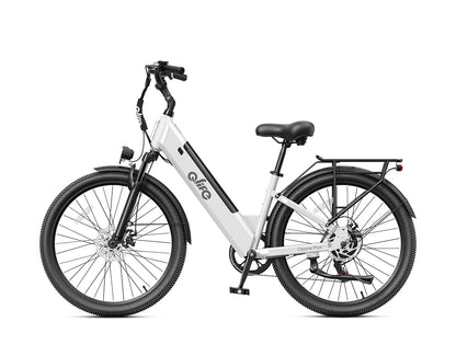 Cityone Plus Step-Thru Electric Commuter Bike, Standard, White