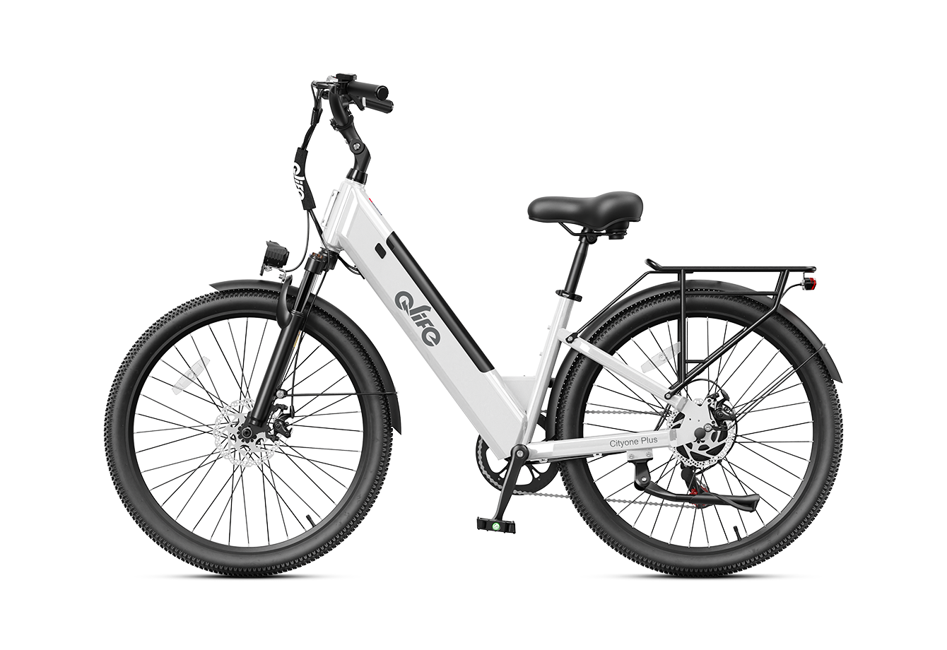 Cityone Plus Step-Thru Electric Commuter Bike, Standard, White 6