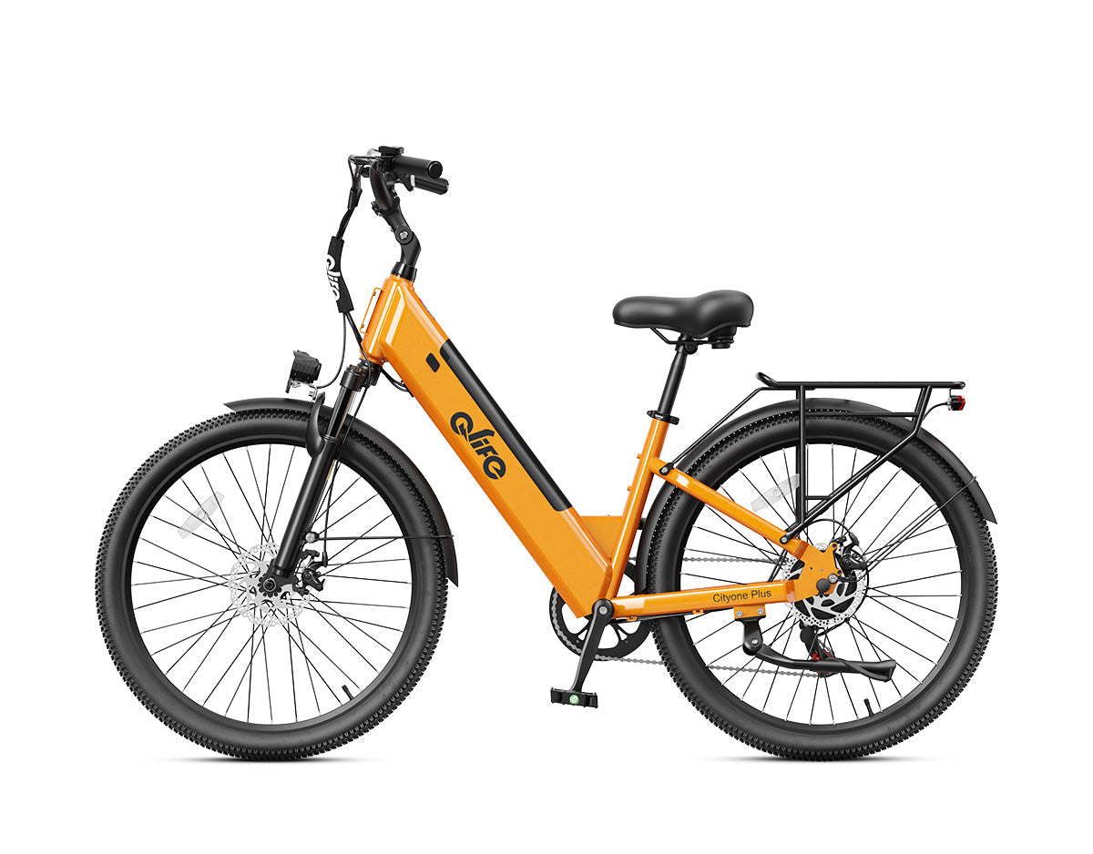 Cityone Plus Step-Thru Electric Commuter Bike, Standard, Yellow