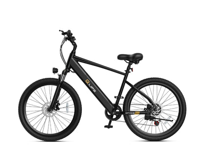 Cityone Step Over 2.0 Electric Mountain Bike, Updated Frame, Black 2