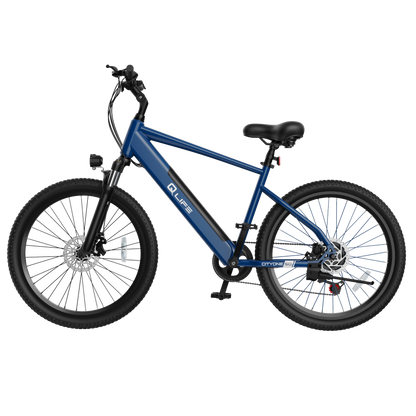 Cityone Step Over 2.0 Electric Mountain Bike, Updated Frame, Blue