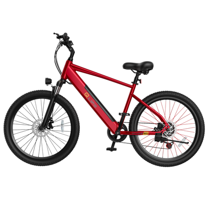 Cityone Step Over 2.0 Electric Mountain Bike, Updated Frame, Red