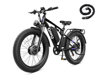 Racer Max Dual Motor 26x4.0'' Fat Tire Electric Bike for Adults