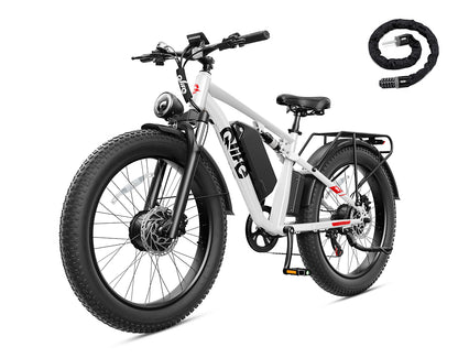 Racer Max Dual Motor 26x4.0'' Fat Tire Electric Bike for Adults