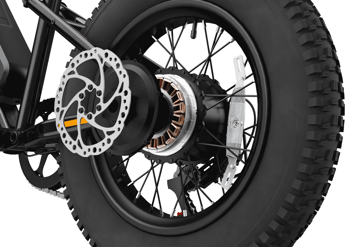 1200W Peak Power, 60-Mile Range & 28 Mph Speed