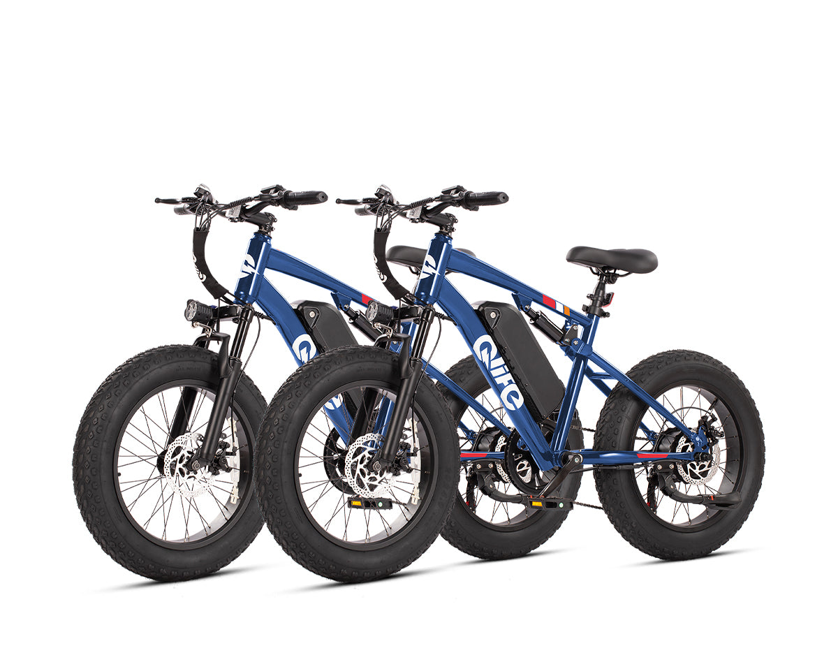 Qlife® Ebike Combo Sale Racer 20x4.0 Fat Tire 2.0*2