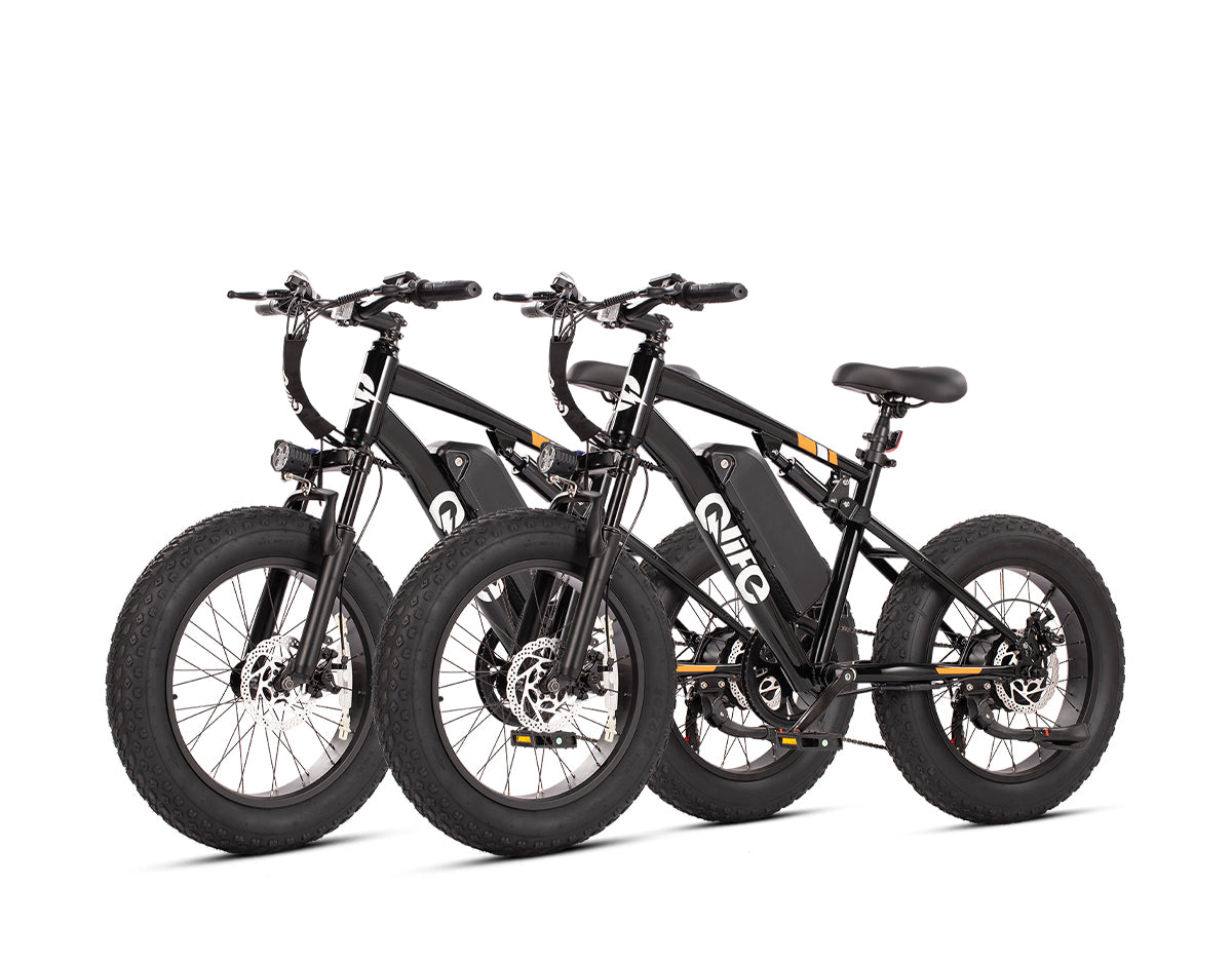Qlife® Ebike Combo Sale Racer 20x4.0 Fat Tire 2.0*2