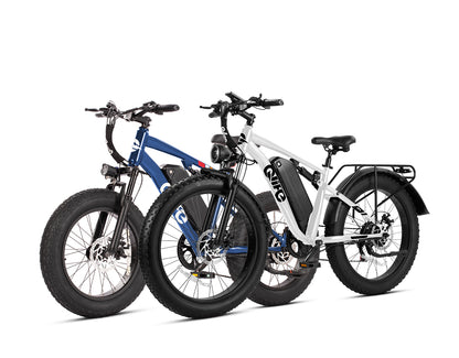 Qlife® Ebike Combo Sale Racer 20x4.0'' Fat Tire 2.0+Racer Plus 26x4.0'' Fat Tire 2.0