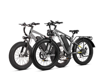 Qlife® Ebike Combo Sale Racer 20x4.0'' Fat Tire 2.0+Racer Plus 26x4.0'' Fat Tire 2.0