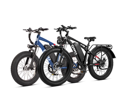 Qlife® Ebike Combo Sale Racer 20x4.0'' Fat Tire 2.0+Racer Plus 26x4.0'' Fat Tire 2.0