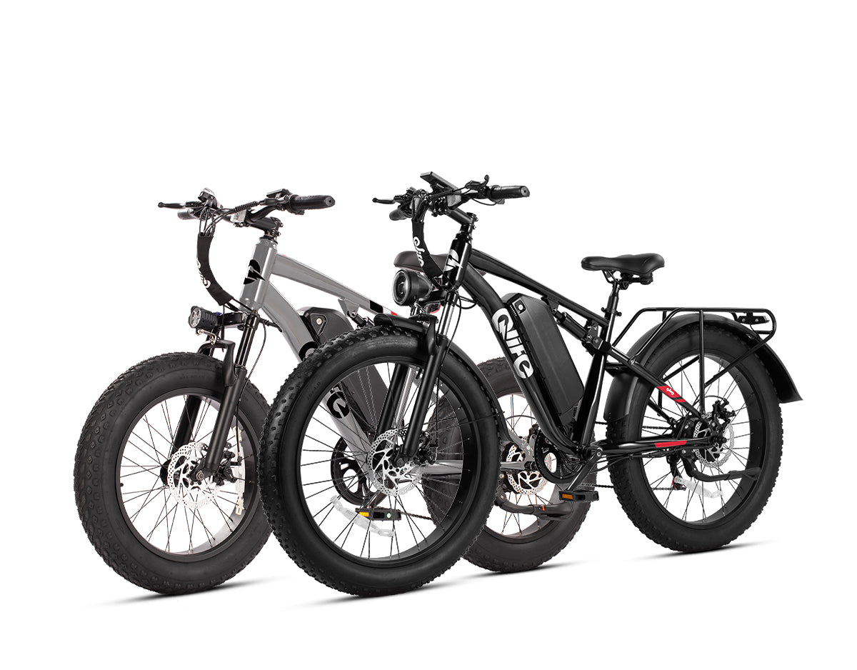 Qlife® Ebike Combo Sale Racer 20x4.0'' Fat Tire 2.0+Racer Plus 26x4.0'' Fat Tire 2.0
