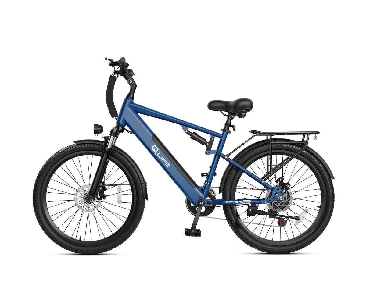 Cityone Step Over Ultra Full Suspension Mountain eBike for Adults