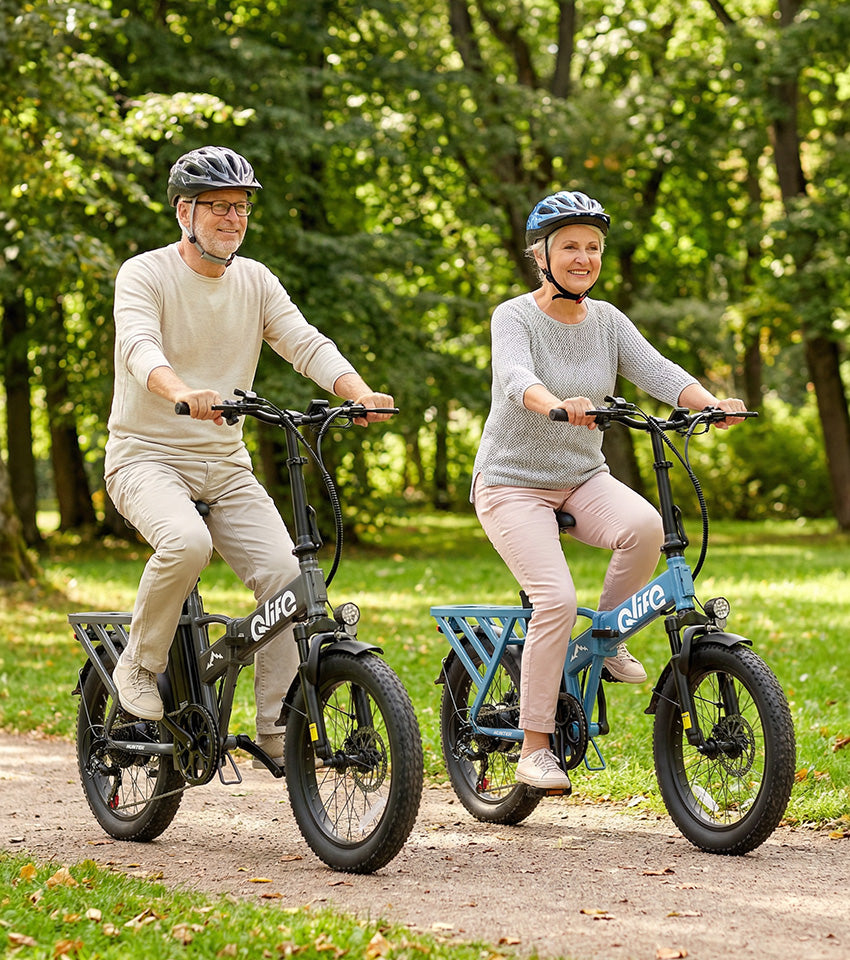 Hunter All-Terrain Folding Electric Bike for Adults, Lifestyle 3