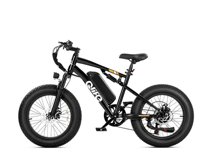 Racer 20x4.0'' Fat Tire 2.0 Electric Bike, Standard, Black