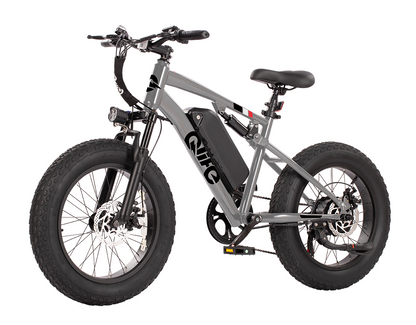 Racer 20x4.0'' Fat Tire 2.0 Electric Bike, Standard, Gray