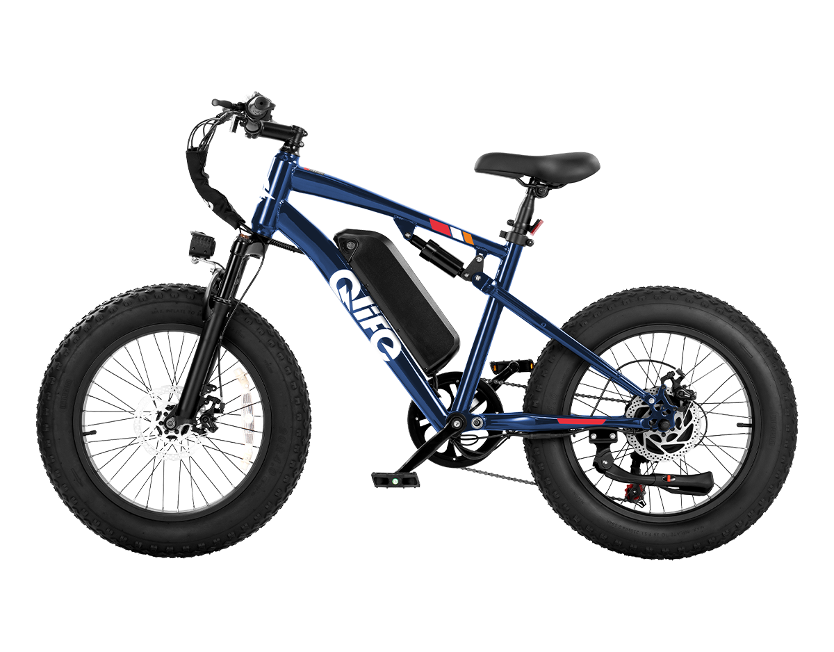 Racer 20x4.0'' Fat Tire 2.0 Electric Bike, Standard, Navy 4