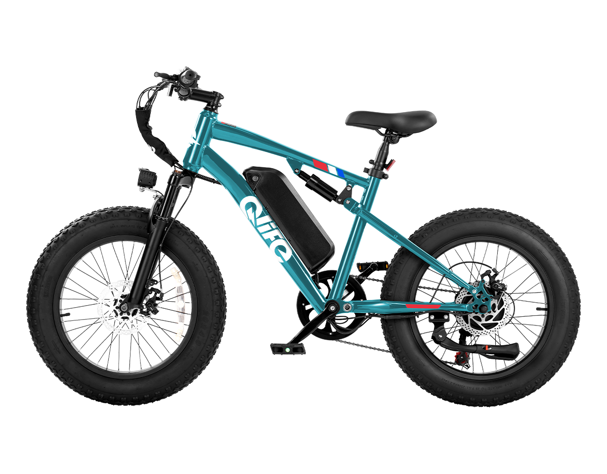Racer 20x4.0'' Fat Tire 2.0 Electric Bike, Standard, Ocean Teal 4