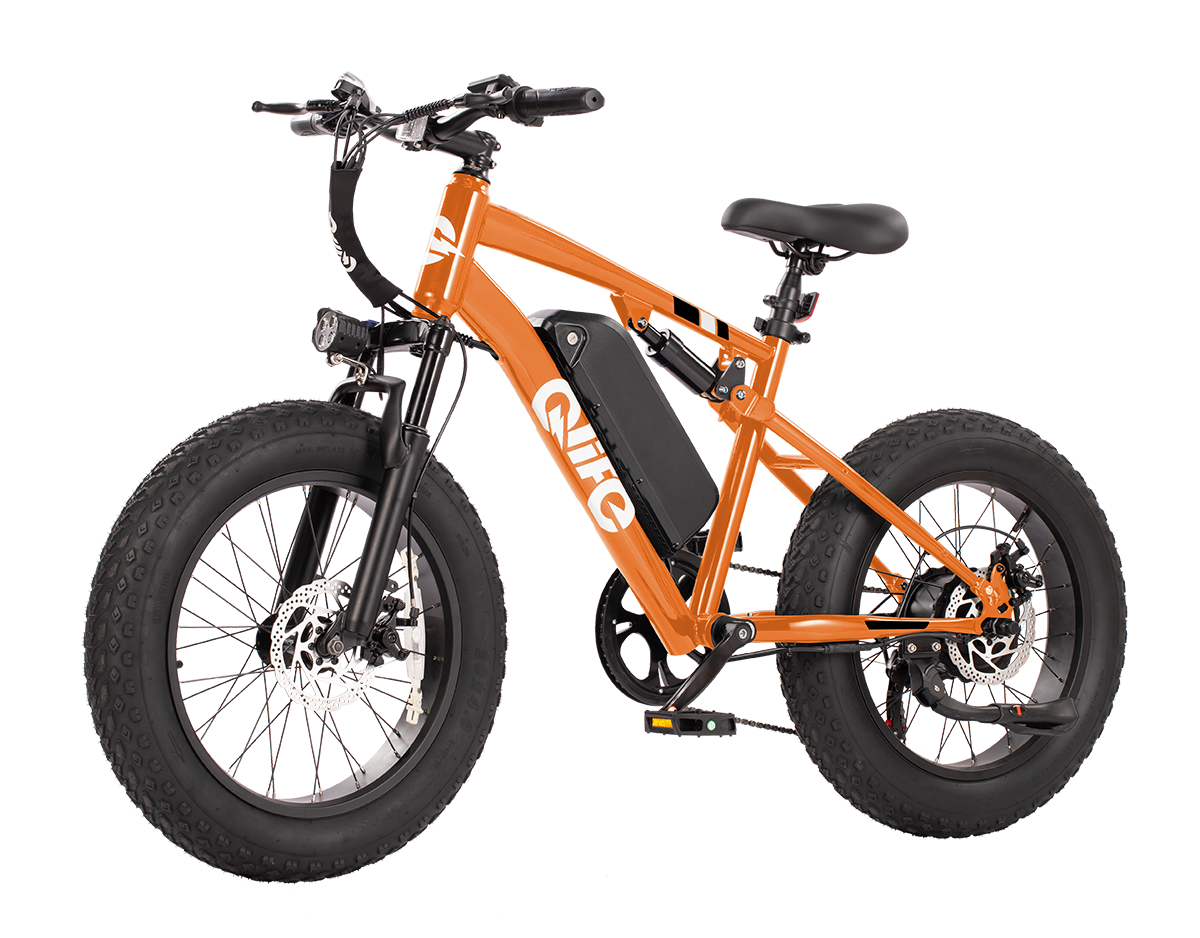 Racer 20x4.0'' Fat Tire 2.0 Electric Bike, Standard, Orange