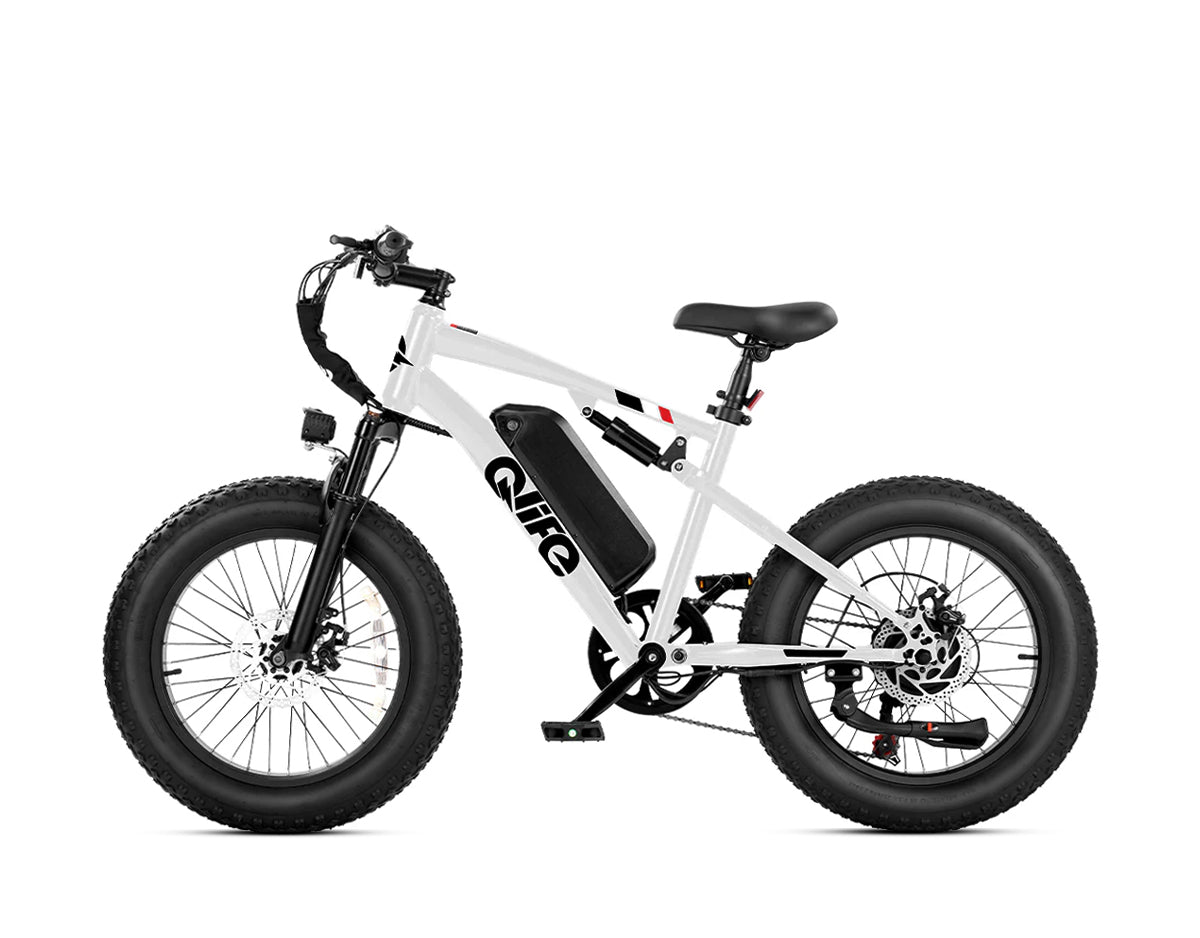 Racer 20x4.0'' Fat Tire 2.0 Electric Bike, Standard, White 3