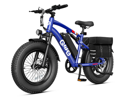 Racer 20x4.0'' Fat Tire 2.0 Electric Bike, With Pannier Bag, Navy