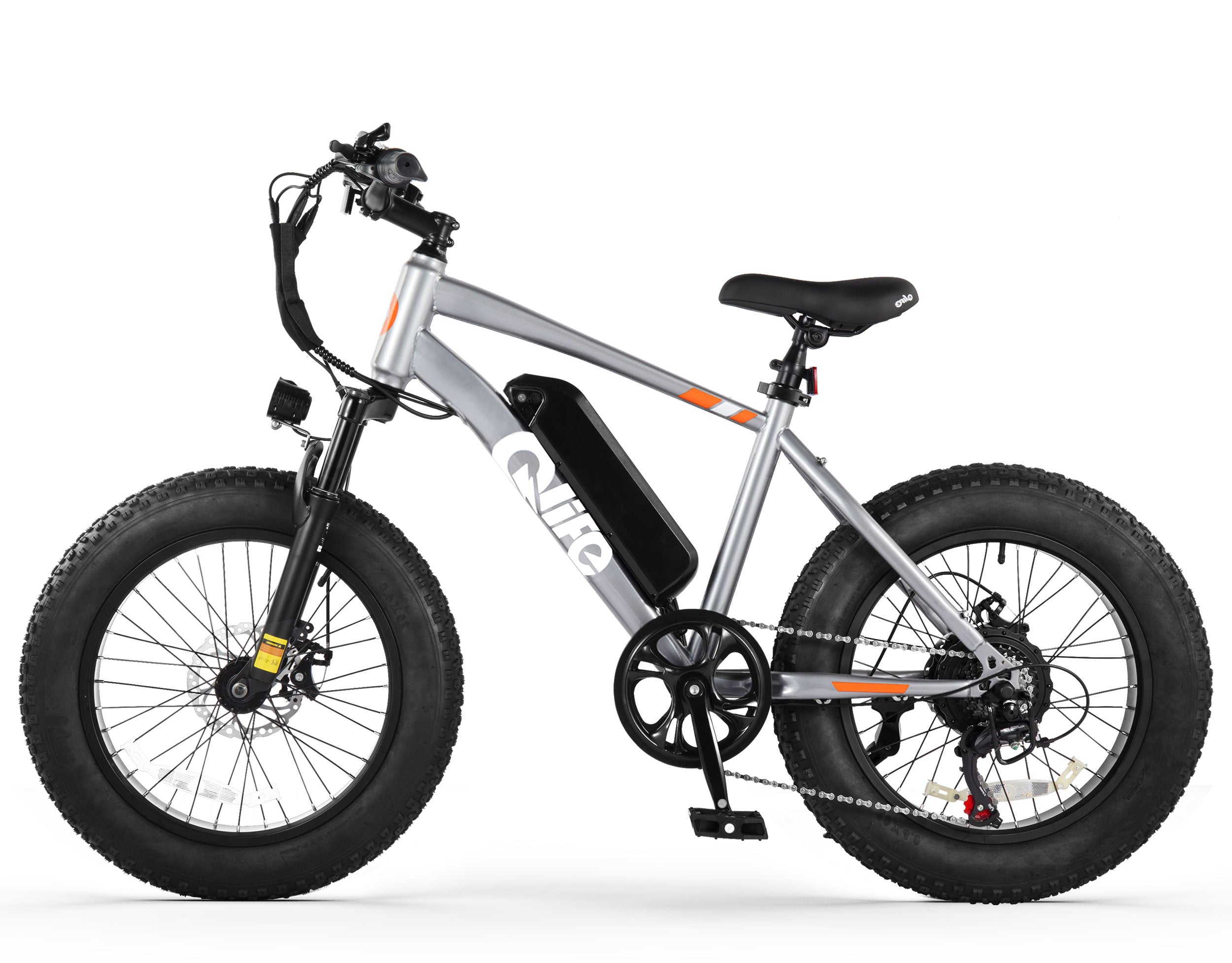 Racer 20x4.0'' Fat Tire Electric Bike For Adults, Standard, Gray