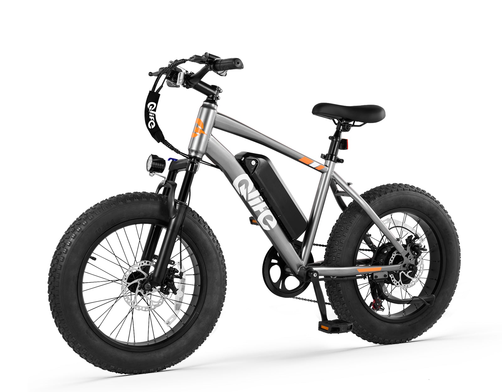 Racer 20x4.0'' Fat Tire Electric Bike For Adults, Standard, Gray 2