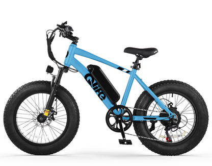 Racer 20x4.0'' Fat Tire Electric Bike For Adults, Standard, Light Blue