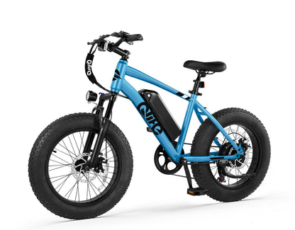 Racer 20x4.0'' Fat Tire Electric Bike For Adults, Standard, Light Blue 2