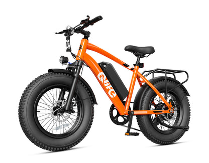 Racer 20x4.0'' Fat Tire Electric Bike For Adults, With Fenders & Rear Rack, Orange 2
