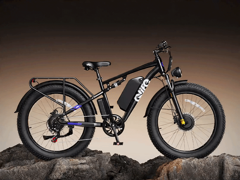 Front & Rear Dual SuspensionMaximum Shock Absorption for Extreme Terrain