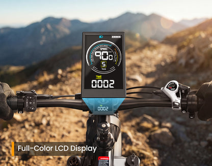 Racer Max Dual Motor 26x4.0'' Fat Tire Electric Bike for Adults, Full-Color LCD Display