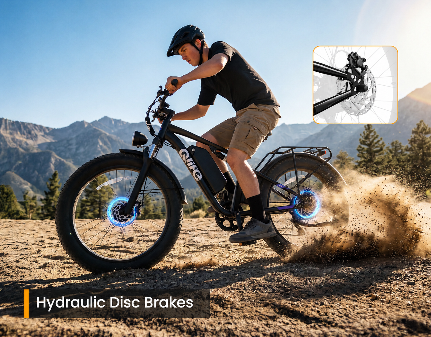 Racer Max Dual Motor 26x4.0'' Fat Tire Electric Bike for Adults, Hydraulic Disc Brakes