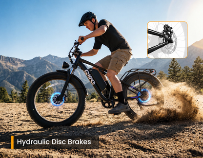 Racer Max Dual Motor 26x4.0'' Fat Tire Electric Bike for Adults, Hydraulic Disc Brakes