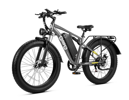 Racer Plus 26x4.0'' Fat Tire 2.0 Electric Bike For Adults, Standard, Grey