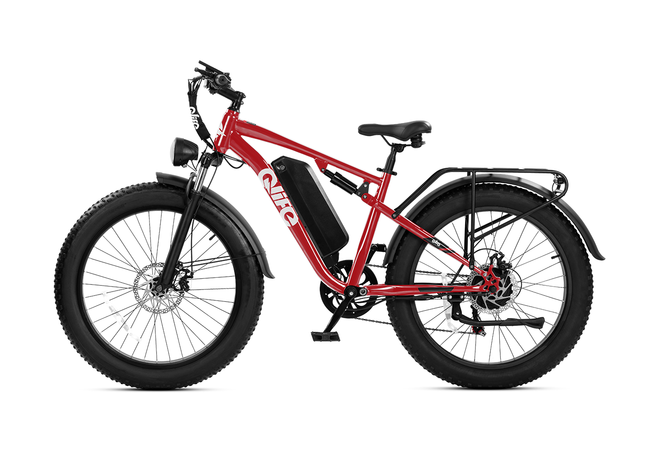 Racer Plus 26x4.0'' Fat Tire 2.0 Electric Bike For Adults, Standard, Red 6