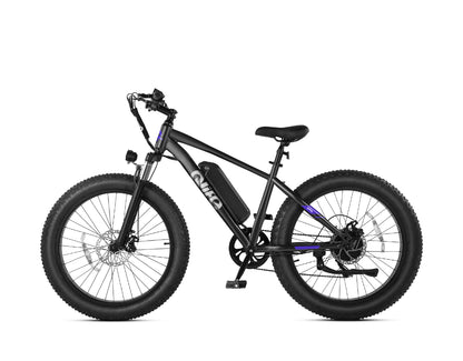 Racer Plus 26x4.0'' Fat Tire Electric Bike For Adults, Standard, Black