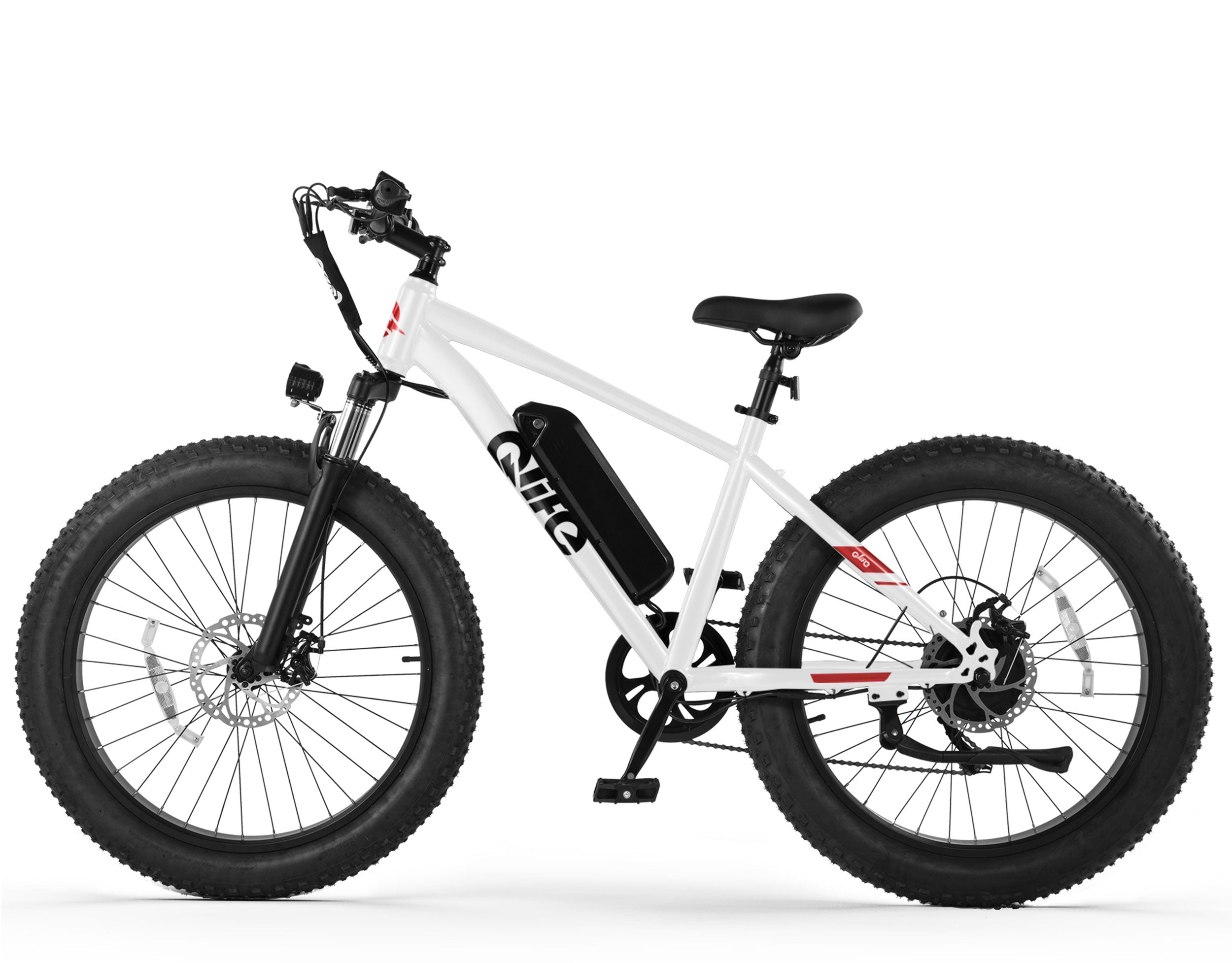 Racer Plus 26x4.0'' Fat Tire Electric Bike For Adults, Standard, White