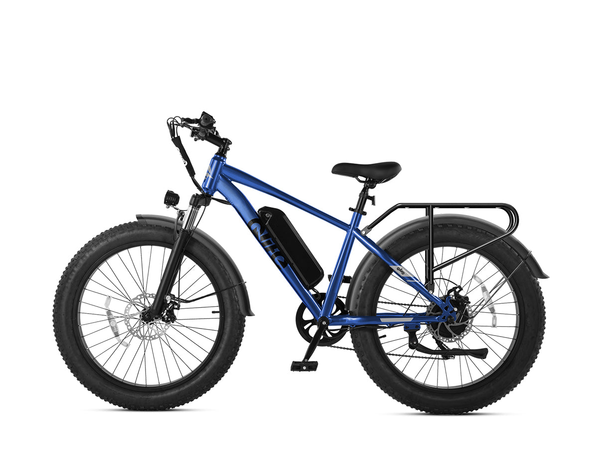 Racer Plus 26x4.0'' Fat Tire Electric Bike For Adults, With Fenders & Rear Rack, Blue 2