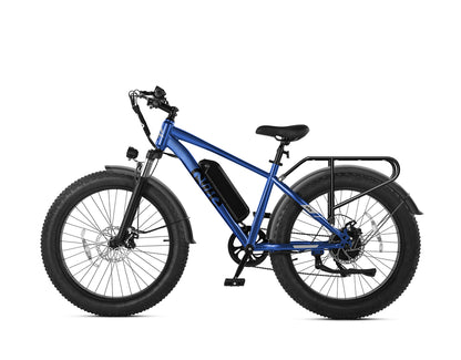 Racer Plus 26x4.0'' Fat Tire Electric Bike For Adults, With Fenders & Rear Rack, Blue 2