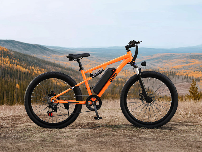 Racer Ultra Step-Over Full-Suspension Mountain eBike for Adults, Lifestyle