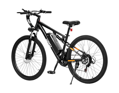 Racer Ultra Step-Over Full-Suspension Mountain eBike for Adults, Standard, Black 3