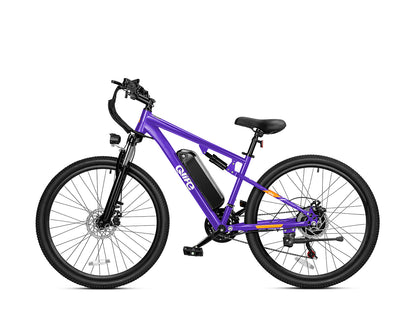 Racer Ultra Step-Over Full-Suspension Mountain eBike for Adults, Standard, Purple 3