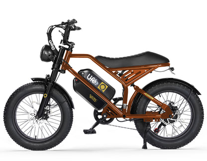 Spark 20x4.0"  Moped-Style  E-Bike, Dual Battery, Copper