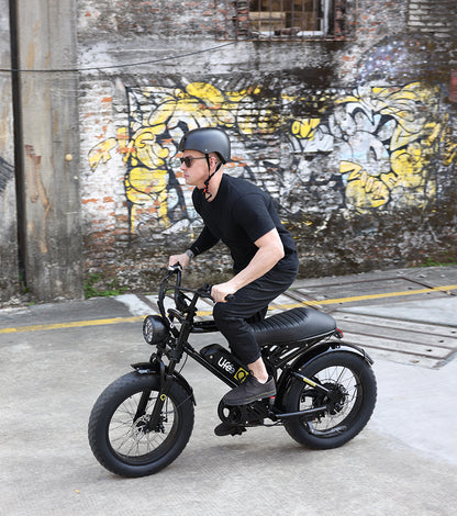 Spark 20x4.0"  Moped-Style  E-Bike, Lifestyle 3