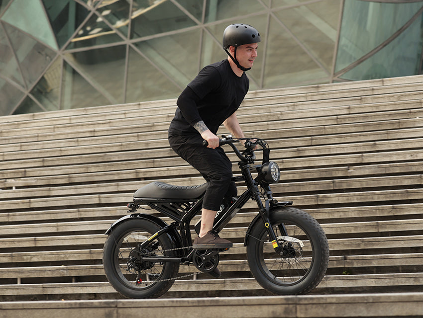 Spark 20x4.0"  Moped-Style  E-Bike, Lifestyle 8
