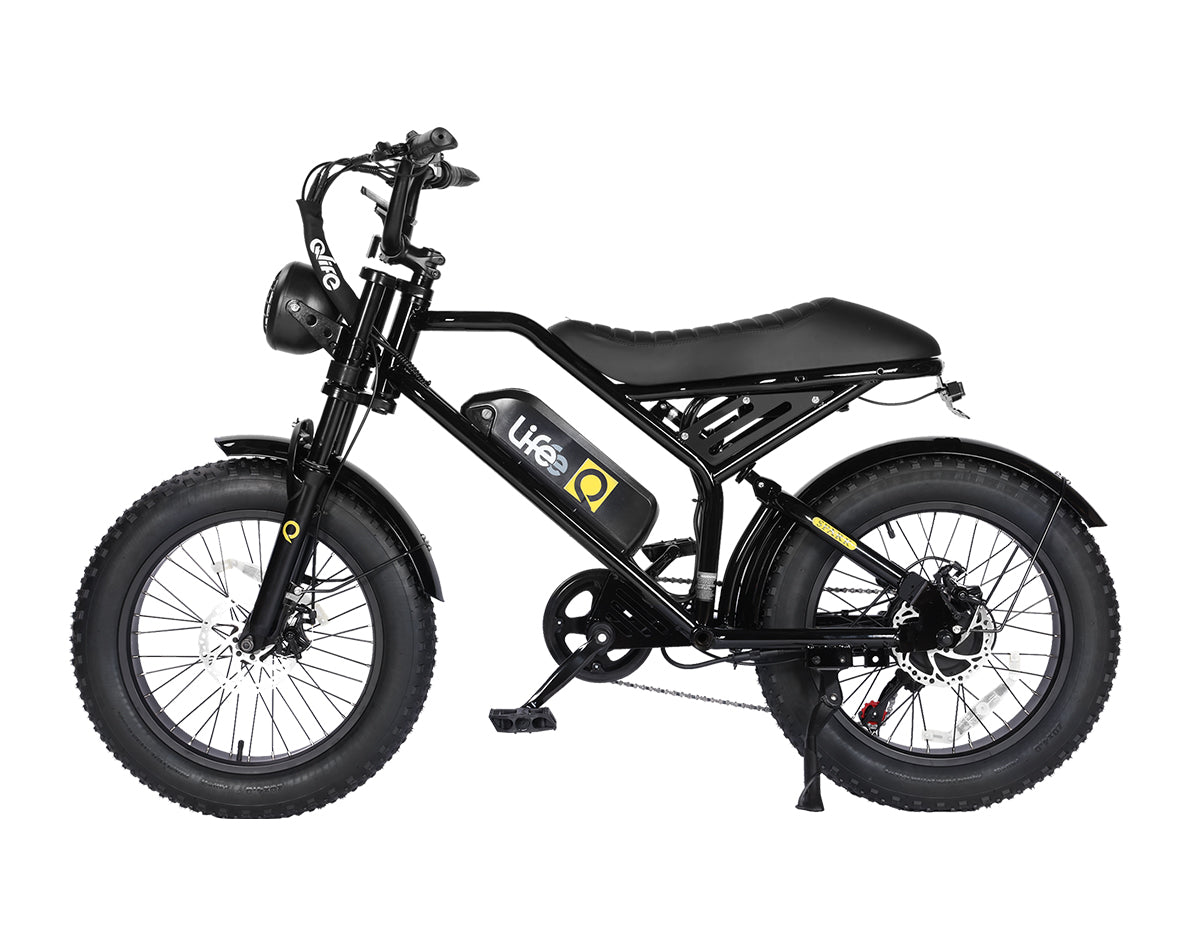 Spark 20x4.0"  Moped-Style  E-Bike, Standard, Black 1